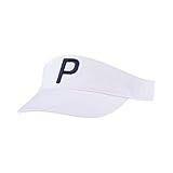 PUMA Golf 2021 P Visor (Women's, Bright White, One Size)