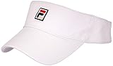 Fila Elastic Drawstring Visor, Weiß, S Unisex Adulto