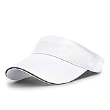 VSUSN Visera Sombrero para el Sol Anti-UV Visera de protección contra el Sol Gorra para Sol Protector, Blanco