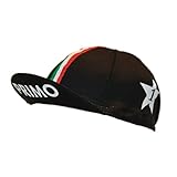 Primo Cappellino Classico Retro Italia - Gorra de ciclismo, color negro