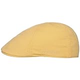 Stetson Texas - Gorra plana de algodón para hombre con visera y visera para verano 93 - amarillo. XL