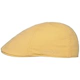 Stetson Texas - Gorra plana de algodón para hombre con visera y visera para verano 93 - amarillo. XL