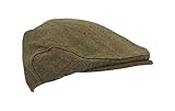 Walker and Hawkes - Boina Unisex de Tweed - Gorra de Estilo campiña Inglesa - Ideal para la hípica y la Caza - - Rayas Rojas - XL (60cm)