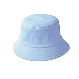 Sombrero de Cubo Plegable de Verano Color sólido Hip Hop de ala Ancha Playa Protección UV Tapa Redonda con protección Solar Gorra de Pescador