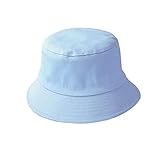 Sombrero de Cubo Plegable de Verano Color sólido Hip Hop de ala Ancha Playa Protección UV Tapa Redonda con protección Solar Gorra de Pescador