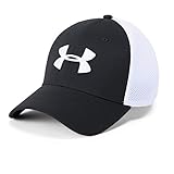 Under Armour UA Classic Mesh Cap, clásicas Gorras de béisbol con Visera, Funcional Gorra para Hombre Hombre, Negro (Black/White/White (001)), L