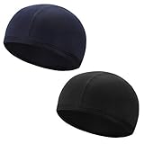 QKURT Ciclismo Skull Cap, 2pcs Respirable Verano Sombrero de Casco Correr Hat Gorra Calavera Ciclismo Gorro Deportivo