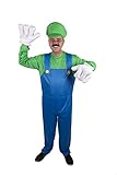 Costumizate! Disfraz de Fontanero Italiano Adulto Especial para Fiestas de Disfraces y Carnaval Talla Unica