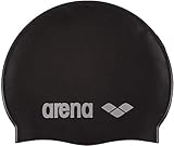 Arena Classic Gorro de Natación, Unisex Adulto, Negro (Black/Silver), Talla Única