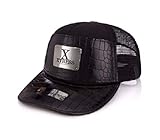 Xtress Exclusive gorra negra de cuero para hombre y mujer