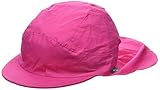 Sterntaler Gorro con visera para niña con protector de cuello, Edad: 4-6 años, Tamaño: 55, Rosa (Magenta)