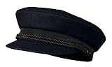 Balke Gorra de marinero de Capitán Para Unisex Adultos [Azul - 7.5]