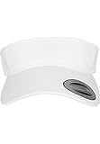 Flexfit Curved Visor Cap Gorra, Unisex adulto, Blanco, Talla única