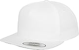 Flexfit Gorra Classic 5 Panel Snap Back Blanco Blanco Talla:Talla única