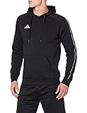 adidas CORE18 Hoody Sudadera con Capucha, Hombre, Negro (Negro/Blanco), L