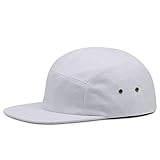 Gorra de Beisbol Sombrero Snapback Cap   Sombreros Y Gorras para Hombres Algodón Mujeres Hip Hop Gorra Militar Superior Plana Ajustable 56Cmto60Cm Blanco