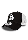 New Era Los Angeles Dodgers Frame Adjustable Trucker Cap Clean Black/White - One-Size