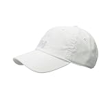 Helly Hansen Logo Cap Gorra Unisex 100% algodón para protegerse del Sol Durante Actividades al Aire Libre, Hombre, Blanco, STD