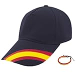 Gorra Azul Marino Bandera de España Incluye Pulsera Bandera Gorras de Hombre Verano Mujer Visera Tenis Baratas béisbol Padel Deporte Senderismo Ajustables Transpirable