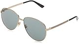 Gucci GG0138S 001 Gafas de sol, Dorado (Gold/Green), 61 Unisex Adulto