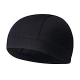 BESPORTBLE Casco de Absorción de Sudor Forro de Enfriamiento Gorro de Cráneo Casco de Secado Rápido Accesorio de Forro de Casco para Ciclismo Correr Ejercicio de Senderismo (Negro)