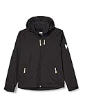 Helly Hansen Crew Hooded Midlayer - Chaqueta Impermeable, Cortavientos y Transpirable, con Forro Polar y Capucha Integrados, Hombre, Negro (990 Black), M