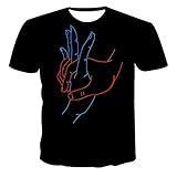 SSBZYES Camisetas De Manga Corta para Hombre Camisetas De Verano Moda para Hombre Camiseta De Talla Grande Parejas Tomados De La Mano Camisetas Estampadas Camiseta De Manga Corta Transpirable