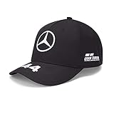 Mercedes-AMG Petronas Gorra Oficial de Fórmula One Motorsport 2020, Lewis Hamilton, Color Negro