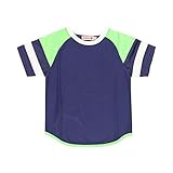 boboli - Camiseta de Deporte Niño Manga Corta, Talla de 7 Años | Camiseta Deportiva, 100% Algodón | Punto de Niño | con Mangas | Combinada en Tres Colores | Deportiva