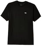 Vans Herren Left Chest Logo Tee T-Shirt, Schwarz (Black White Grey Melange), Small