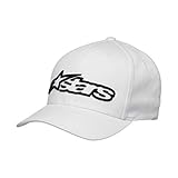 Alpinestars Blaze Flexfit Hat Gorra de béisbol, Blanco Negro, S/M para Hombre