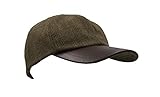 Walker and Hawkes - Gorra de béisbol de Tweed Unisex - con Visera de Cuero - Estilo campiña Inglesa - Ideal para la hípica y la Caza - Talla única - Marrón - Talla única