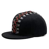 Personalidad Hombres s Hip Hop Gorras Sombrero de ala Plana Gorra de basebale Novedad Estilo Punk Mujeres s Moda Gorra Pareja Sombrero-Color-3