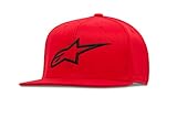 Alpinestars Ageless Sombrero Plano Gorra de béisbol, Negro Rojo, LXL para Hombre