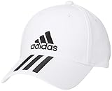 adidas 6p 3s Cap Cotto Gorra, Unisex Adulto, White/Black/Black, OSFM