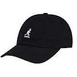 Kangol Washed Baseball Gorra de bisbol, Negro (Black BK), One Size Unisex Adulto