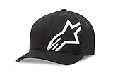 Alpinestar Corp Shift 2 Flexfit Gorra Flexfit Visera Curva Logo Bordado 3D, Hombre, Black/White, S/M