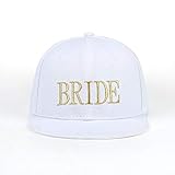 Gorra de Beisbol Snapback Letras Doradas Bordados Sombreros Snapback Sombreros Planos para Camionero Acrílico Hombres Mujeres Regalos para Él Su Gorra De Algodón Whitebri