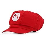 Sombrero De Sol Pesca Aire Caza Libre Al Desierto Simple Estilo Hawaiano Luigi Super Mario Bros Cosplay Adulto E Sombrero Gorra De Béisbol M N (Color : Rot, Size : One Size)