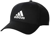 adidas Bball Cap Cot Gorra, Unisex Juvenil, Negro (Black/Black/White), OSFY (Talla única)