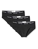 Calvin Klein Hip Brief 3pk Slip, Negro (Black W. Black WB Xwb), XL (Pack de 3) para Hombre