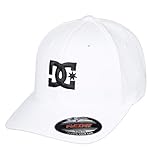 DC Shoes Cap Star-Gorra Flexfit para Chicos 8-16, Niños, White/Black, 1SZ