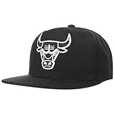 Mitchell & Ness Gorras Chicago Bulls Wool Solid Black/White Snapback