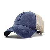 Yutdeng Gorras Beisbol Unisex Sombrero de Baseball Transpirable Retro Trucker Cap Algodón Gorros Casuales Hip Hop para Hombre Mujer Moda al Aire