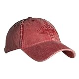 Fumarel Gorra Clásica Vintage Golf Tenis Náutica Caza Ajustable de Algodón Lavado - Classic Baseball Cap Hat - Rojo Fresa Lavado