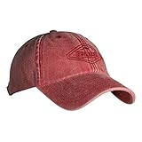 Fumarel Gorra Clásica Vintage Golf Tenis Náutica Caza Ajustable de Algodón Lavado - Classic Baseball Cap Hat - Rojo Fresa Lavado