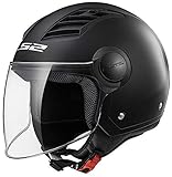 E-BIKERS.IT LS2 Airflow - Casco OF562 con visera larga, color negro mate, talla M (58 cm)