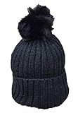 Antony Morale Gorro de niño para bebé, suave y lindo, de punto, unisex, para invierno Negro talla unica