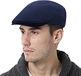 WETOO Boina Hombre Algodón Ajustable al Aire Libre Gorra de Vendedor de periódicos Casual