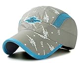 Ulalaza Ajustable transpirable ligero de secado rápido malla UV protección solar sombrero UPF50+ niños niños béisbol gorras niños niñas